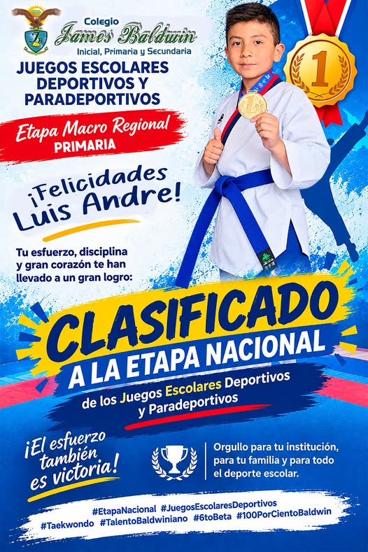 CLASIFICADO A LA ETAPA NACIONAL