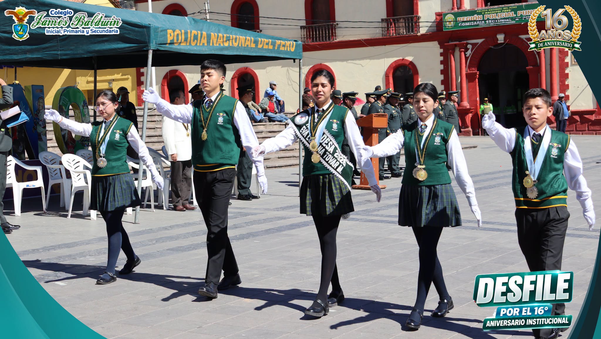 Desfile de Honor por Aniversario - Sede Puno (16 Años)